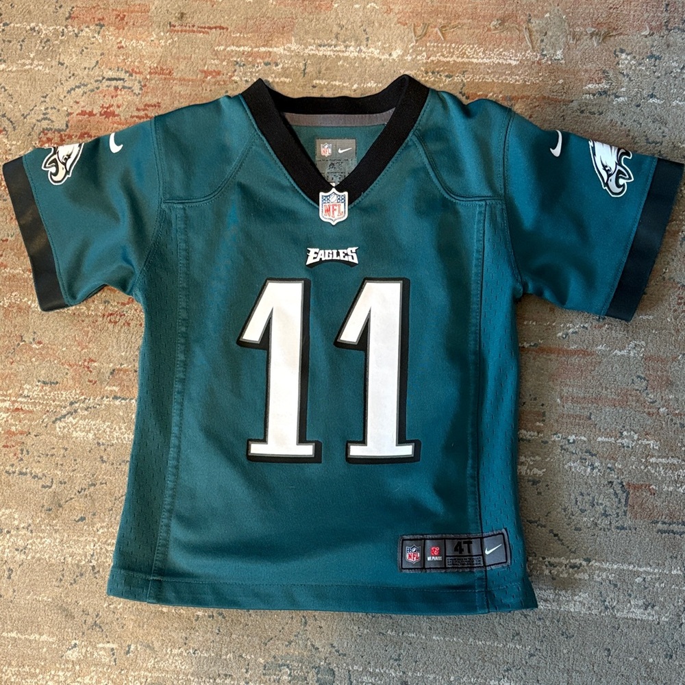 Kids Philadelphia Eagles Green Jersey